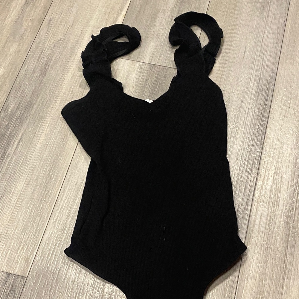 Francesca's Collections Black Bodysuit